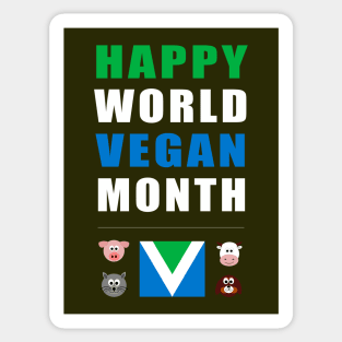 Happy Vegan Month: November Sticker